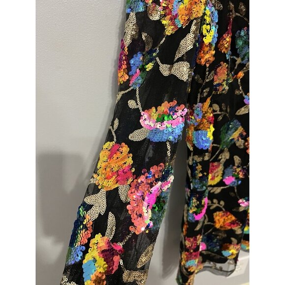 Helsi Penelope Sequin Puff Sleeve Embellished Sequin Dress As Worn On Screen - Picture 10 of 16